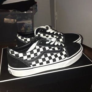 Vans ward checkered pattern